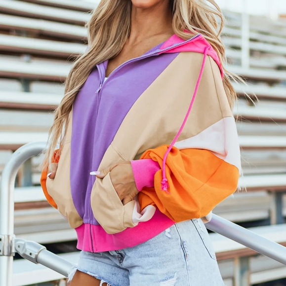 Madison Color Clash Hoodie - Picture 6 of 8